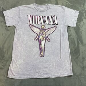 Nirvana Shirt Mens Small In Utero Angel Graphic Band Tee Grunge Rock Music